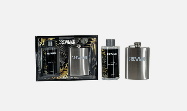 Crewman Shower Gel & Flask 2PC Gift Set - OhYouLuckyDuck.com.au