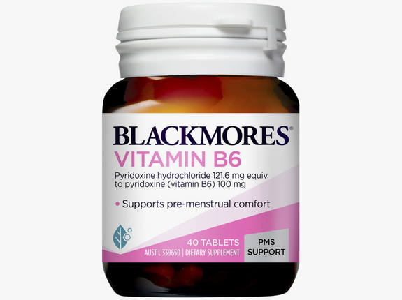 Blackmores Vitamin B6 100MG Tabs 40 - OhYouLuckyDuck.com.au