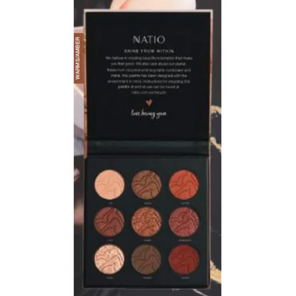 Natio Mineral Eyeshadow Palette Luminous Amber - OhYouLuckyDuck.com.au