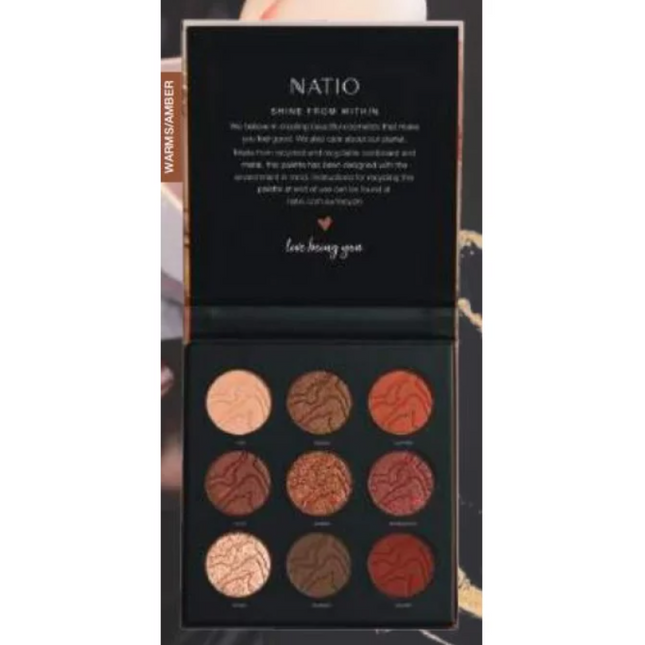 Natio Mineral Eyeshadow Palette Luminous Amber - OhYouLuckyDuck.com.au
