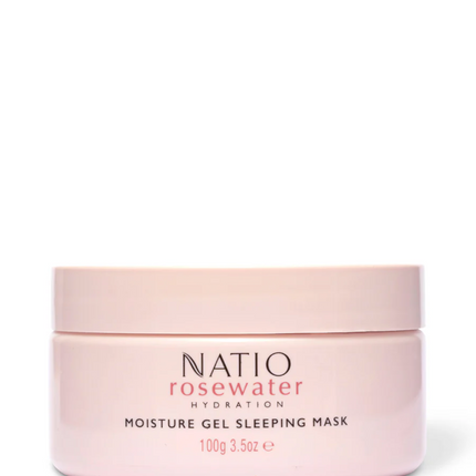 Natio Rosewater Hydration Moisture Gel Sleeping Mask 100G - OhYouLuckyDuck.com.au