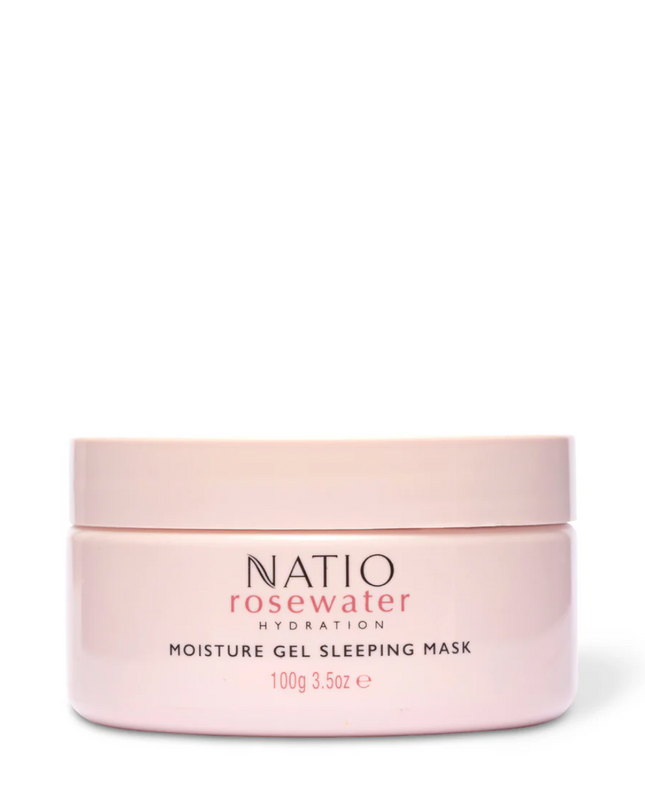 Natio Rosewater Hydration Moisture Gel Sleeping Mask 100G - OhYouLuckyDuck.com.au