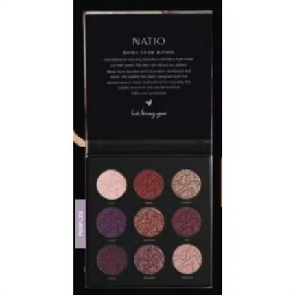 Natio Mineral Eyeshadow Palette Graceful Amethyst - OhYouLuckyDuck.com.au