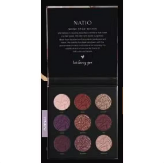 Natio Mineral Eyeshadow Palette Graceful Amethyst - OhYouLuckyDuck.com.au
