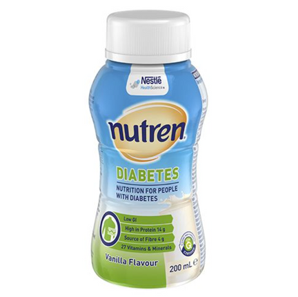 Nutren Diabetes Vanilla Bottle 200ML 4PK - OhYouLuckyDuck.com.au