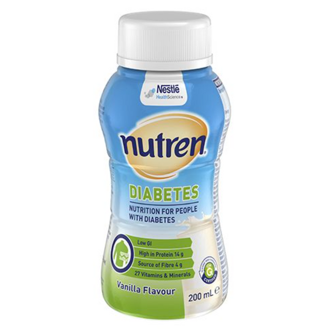 Nutren Diabetes Vanilla Bottle 200ML 4PK - OhYouLuckyDuck.com.au