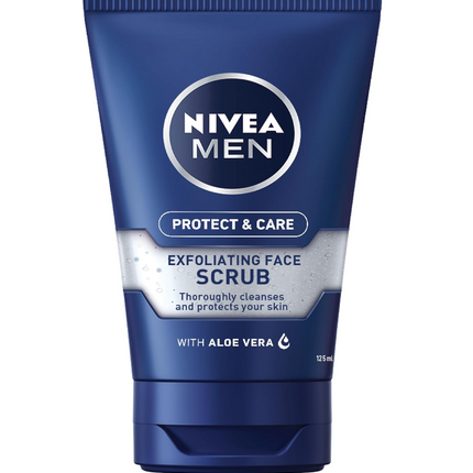 Nivea Men Protect & Care Face Scrub 125ML - OhYouLuckyDuck.com.au