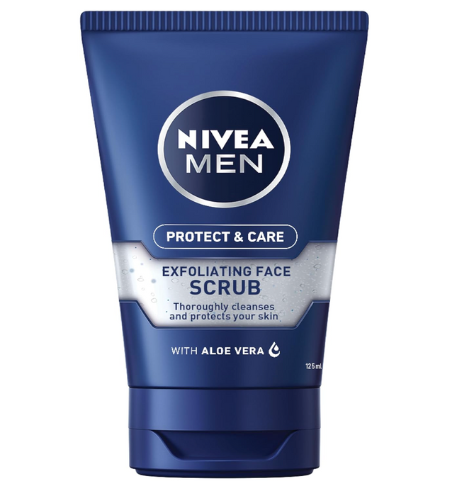 Nivea Men Protect & Care Face Scrub 125ML - OhYouLuckyDuck.com.au