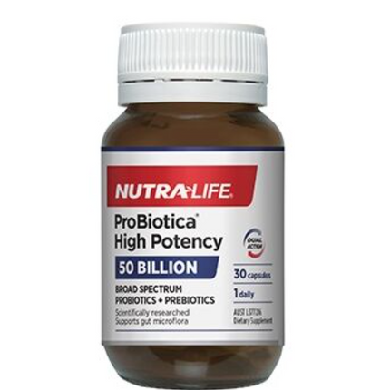 Nutralife Probiotica 50 Billion Caps 30 - OhYouLuckyDuck.com.au