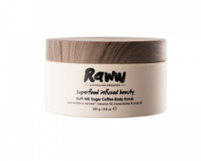 Raww Buff-Me Sugar Coffee Body Scrub 250G - OhYouLuckyDuck.com.au