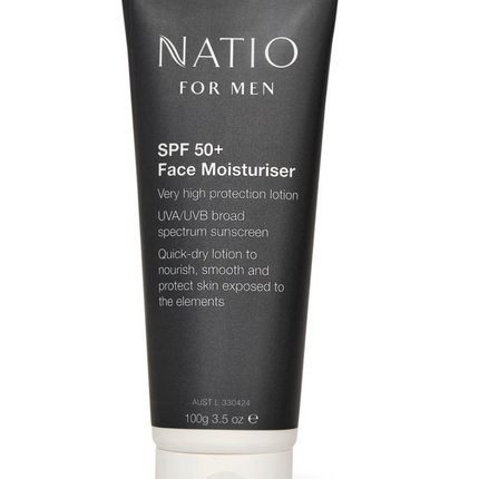 Natio for Men SPF50+ Face Moisturiser 50ML - OhYouLuckyDuck.com.au