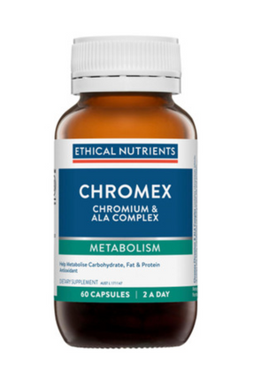 Ethical Nutrients Chromex Chromium ALA Complex 60 Vegecaps - OhYouLuckyDuck.com.au