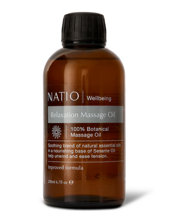 Natio Massage Oil Relaxation 200ML - OhYouLuckyDuck.com.au