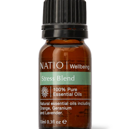 Natio Wellbeing Pure Essential Oil Blend Stress 10ML - OhYouLuckyDuck.com.au