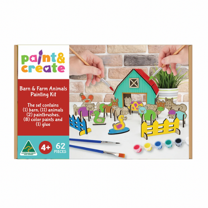 Kaisercraft Paint and Create Barn and Farm Animals Craft Kit