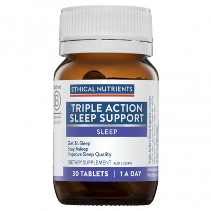 Ethical Nutrients Triple Action Sleep Support Tabs 30 - OhYouLuckyDuck.com.au
