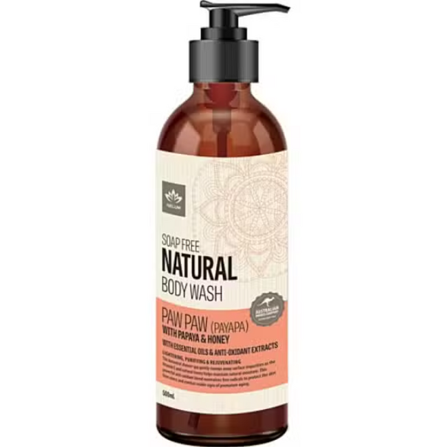 Nelum Body Wash Nat Paw Paw and Honey 500mL - OhYouLuckyDuck.com.au