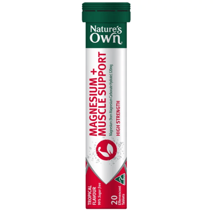 Natures Own Magnesium Plus Muscle Support 20 Tablets - OhYouLuckyDuck.com.au