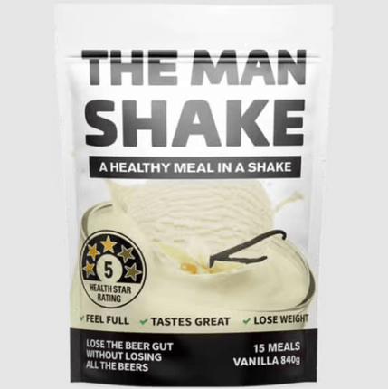 The Man Shake Vanilla 840g - OhYouLuckyDuck.com.au