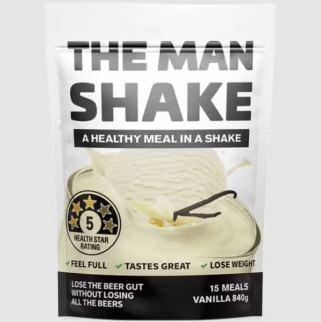 The Man Shake Vanilla 840g - OhYouLuckyDuck.com.au