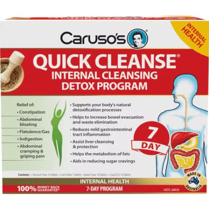 Carusos Quick Cleanse 7 Day Detox Program Kit - OhYouLuckyDuck.com.au