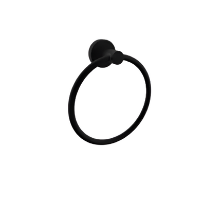 Bolera Towel Holder Round & Square Plates Black