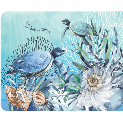 Lisa Pollock Placemat Set Of 6 Turtle Design In Gift Box