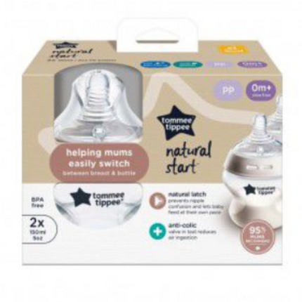 Tommee Tippee Natural Start 2X150ML Pp Bottles