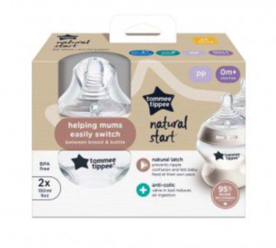 Tommee Tippee Natural Start 2X150ML Pp Bottles