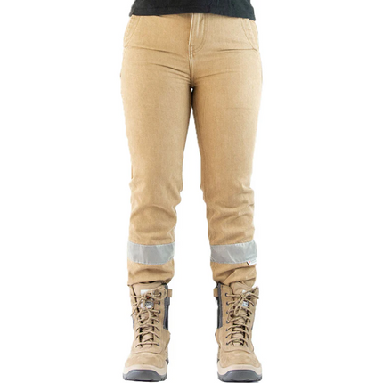 Saint Works Womens Hi-Vis Chino Light Stone
