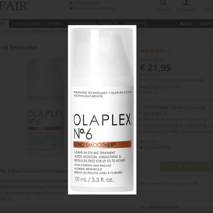 Olaplex NÂ°6 Bond Smoother 100 ML