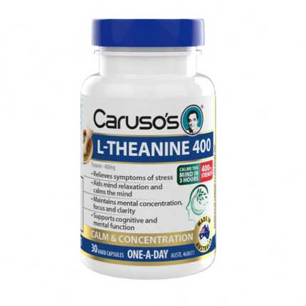 Carusos L Theanine 400 Caps 30