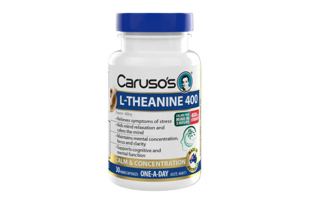 Carusos L Theanine 400 Caps 30