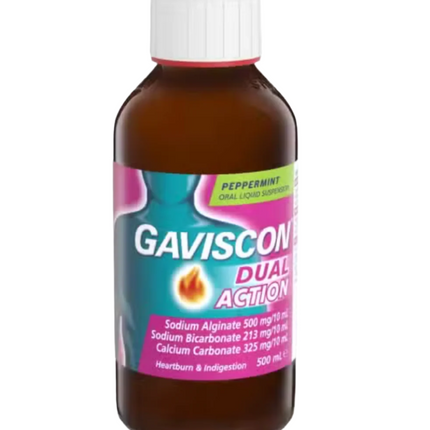 Gaviscon Dual Action Liquid Peppermint 500ML