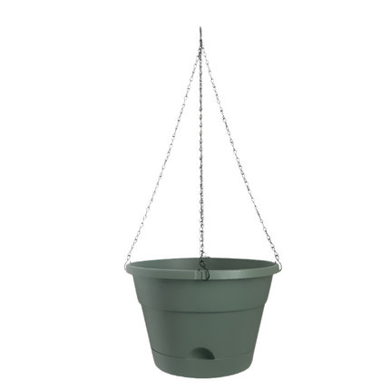 Leonard Self Watering Hanging Basket Green 33cm