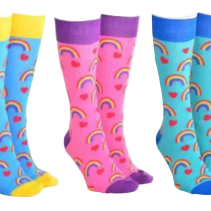 Sock Society Rainbow Heart 3 Pairs