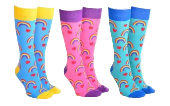 Sock Society Rainbow Heart 3 Pairs