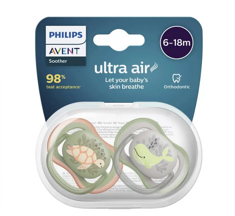 Avent Soother Ultra Air 6 18M Deco