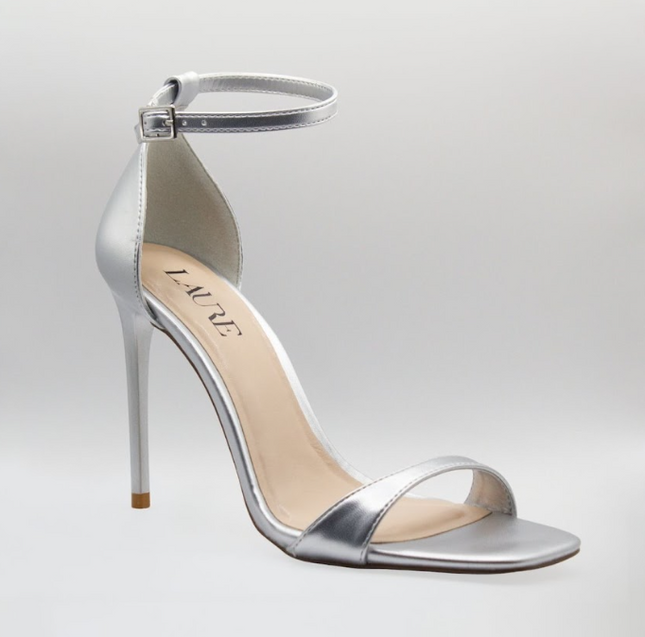 Tanya 10cm Opened Strappy High Heel Silver