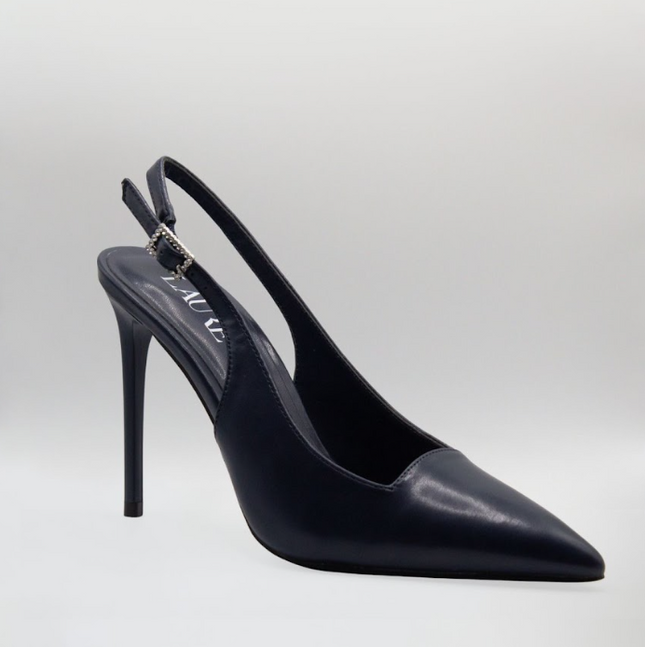 Stephanie 10cm Closed High Heel Navy
