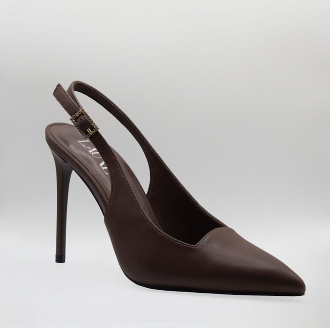 Stephanie 10cm Closed High Heel Brown