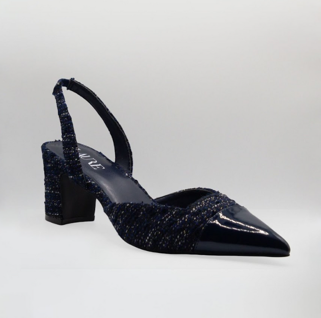 Meriella 6cm Closed Mid Heel Navy