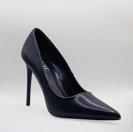 Laure 10cm Closed High Heel Navy