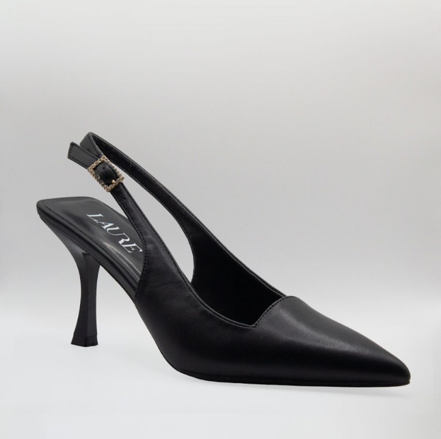 Dominique 6cm Closed Mid Heel Black