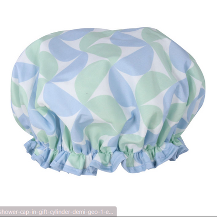 Wicked Sista Shower Cap in Gift Cylinder Demi Geo