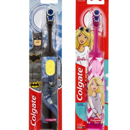 Colgate Kids Battery Powered Toothbrush Batman and Barbie 1 Count
