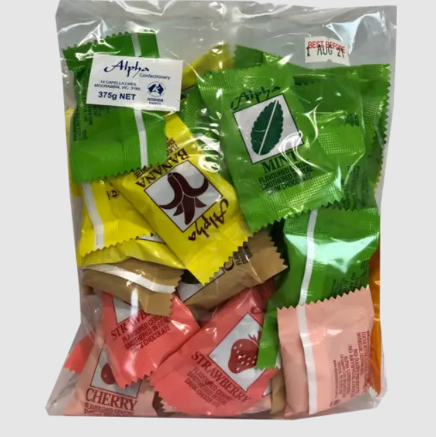 Alpha Mint Creams 1Kg Clear Bag