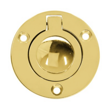 Romak Cabinet Flush Ring Pull Round 55mm Bp 1Pack