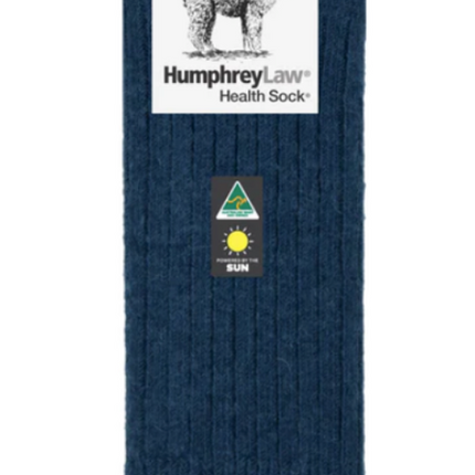 Humphrey Law Alpaca Warm Health Socks Small Denim