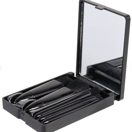 Wicked Sista Makeup Brush Set With Mirror Black